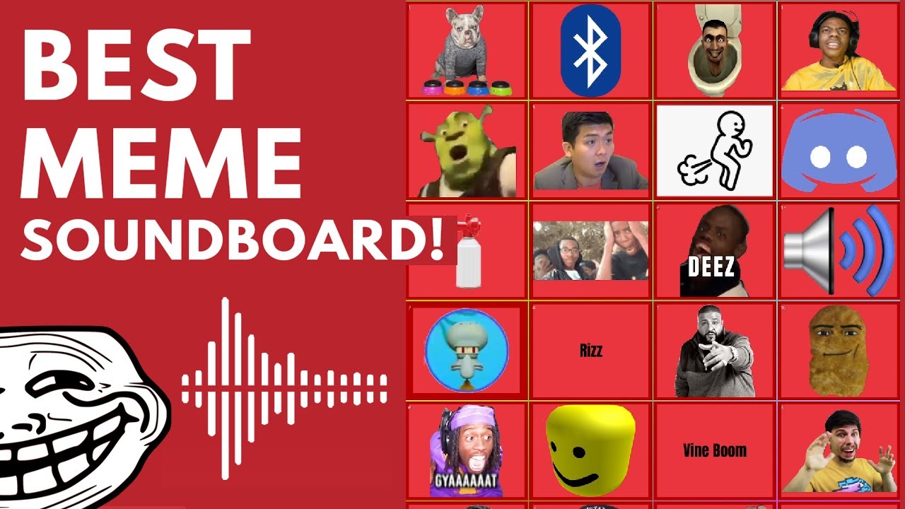 Meme soundboard interface showcase